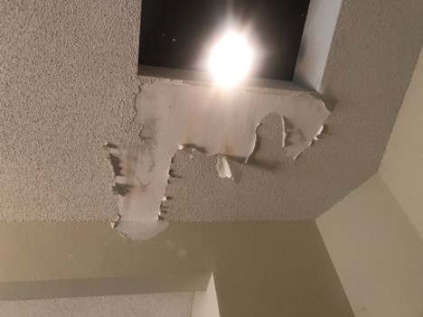 water damage on a roof leads to serious repairs if unnoticed